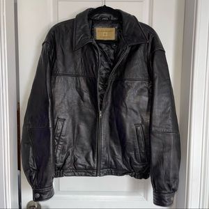 Vintage Boston Harbour Outdoorwear Leather Jacket
